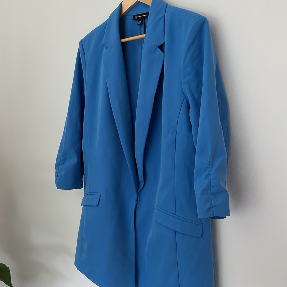 INC International Concepts  Oversized Blazer EUC XL Bright Blue